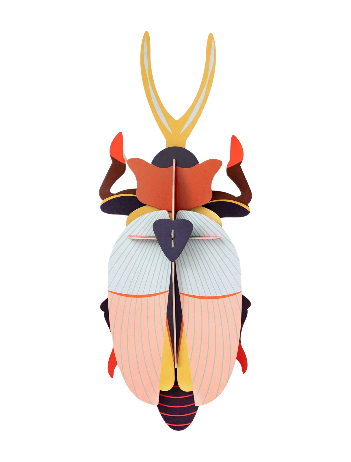 Deluxe Rhinoceros Beetle: 3D DIY Wall Art Kit