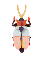 Deluxe Rhinoceros Beetle: 3D DIY Wall Art Kit