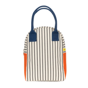 Pencil Stripe Nautical Zipper Lunch Bag