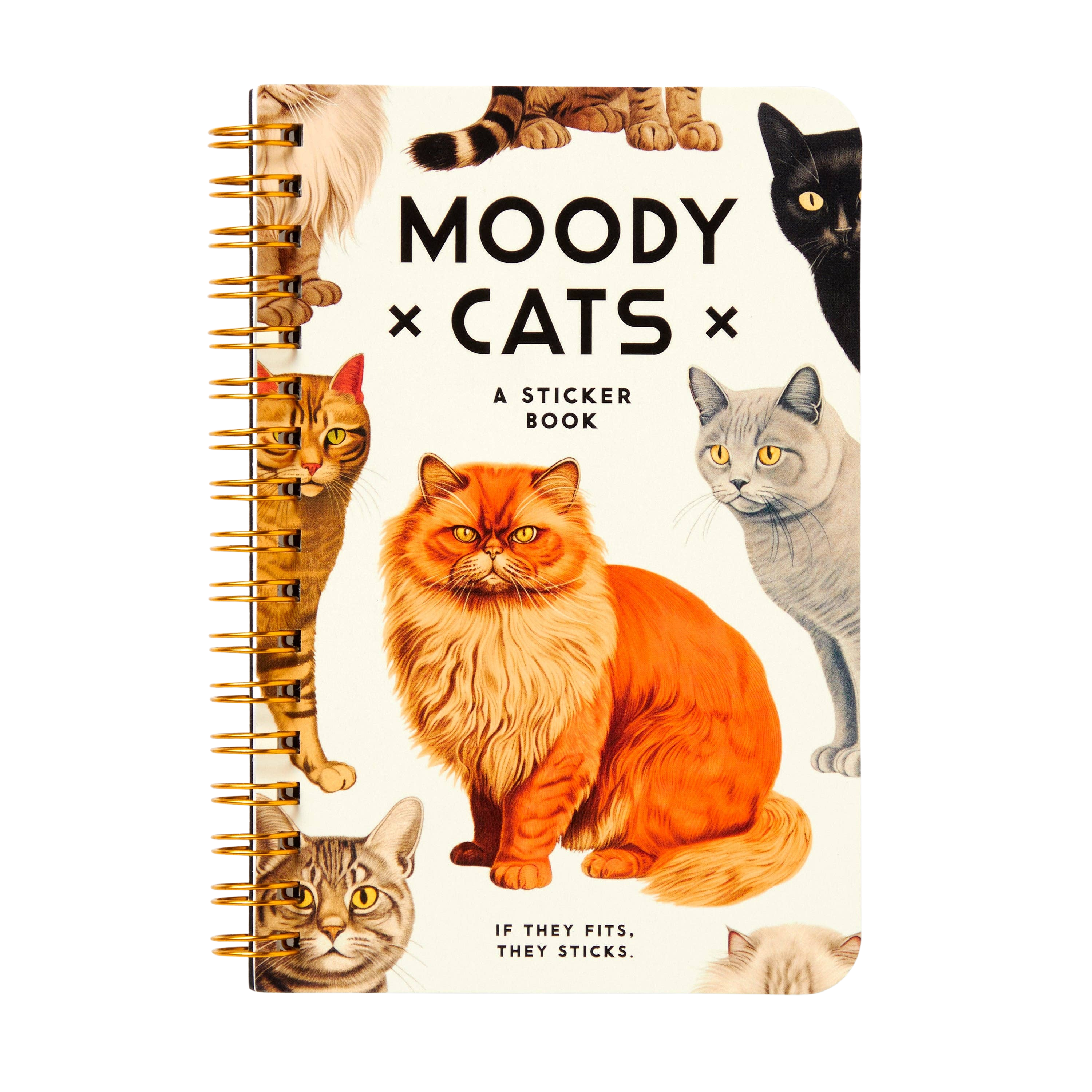 Moody Cats Sticker Book