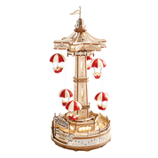 Parachute Tower: Electro-Mechanical Wooden Puzzle