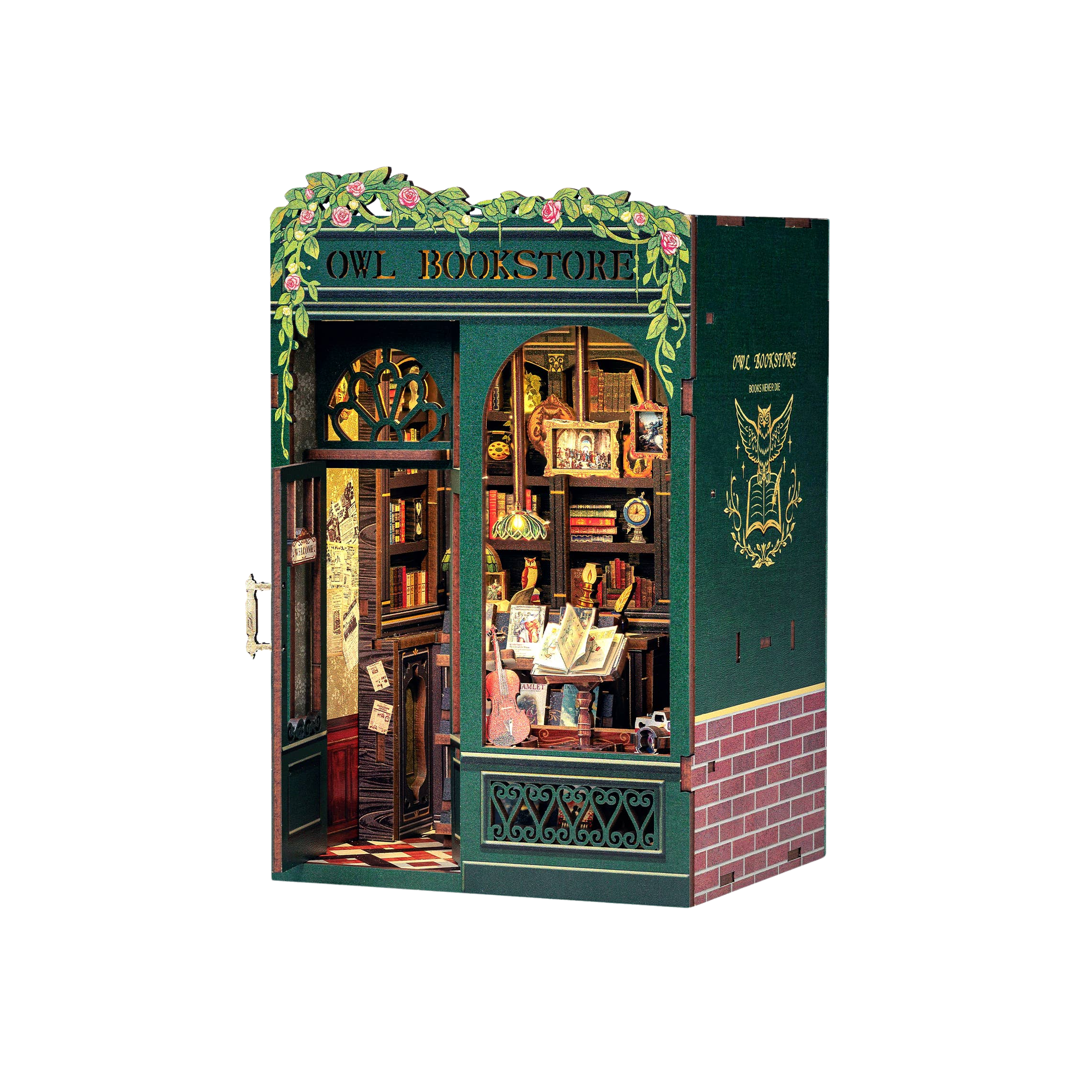 Owl Bookstore: DIY Book Nook Kit by Hands Craft