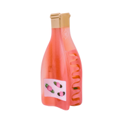 Large Rose Wine Bottle Hair Claw Clip