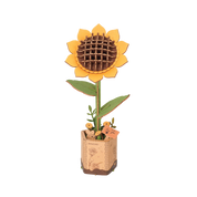 3D Wooden Flower Puzzle: Sunflower