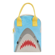 Shark Organic Cotton Zipper Lunch Bag