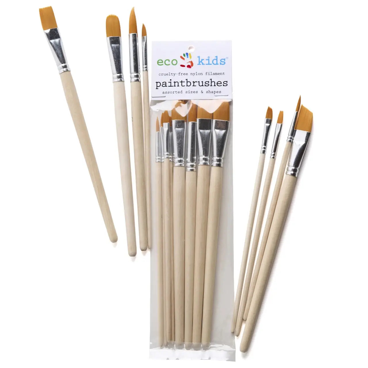 Eco-Kids Paint Brush Set of 8