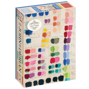John Derian colorful paint swatch puzzle on a cream background