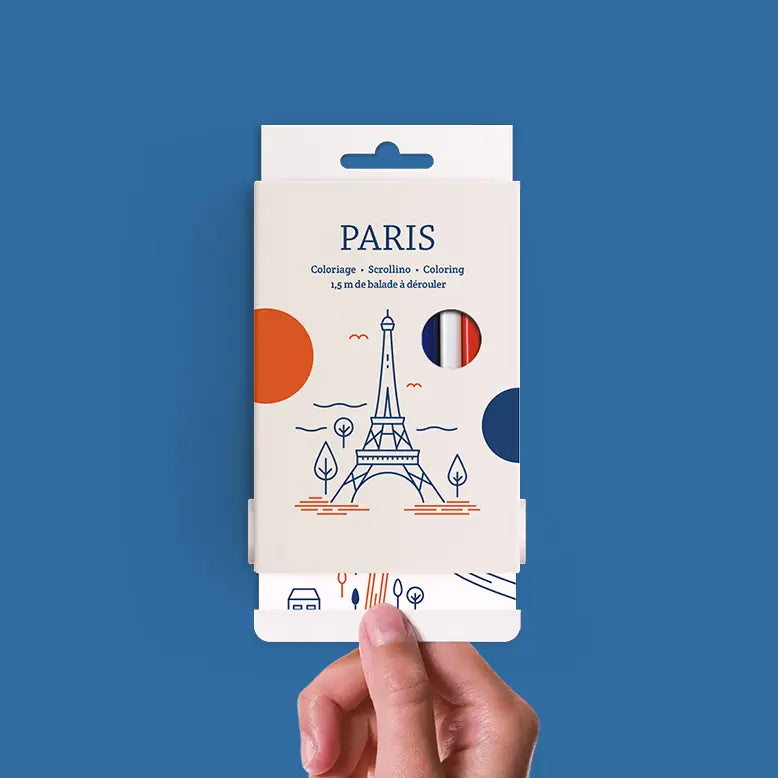 Paris Coloring Scroll