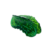 Green pickle-shaped hair clip