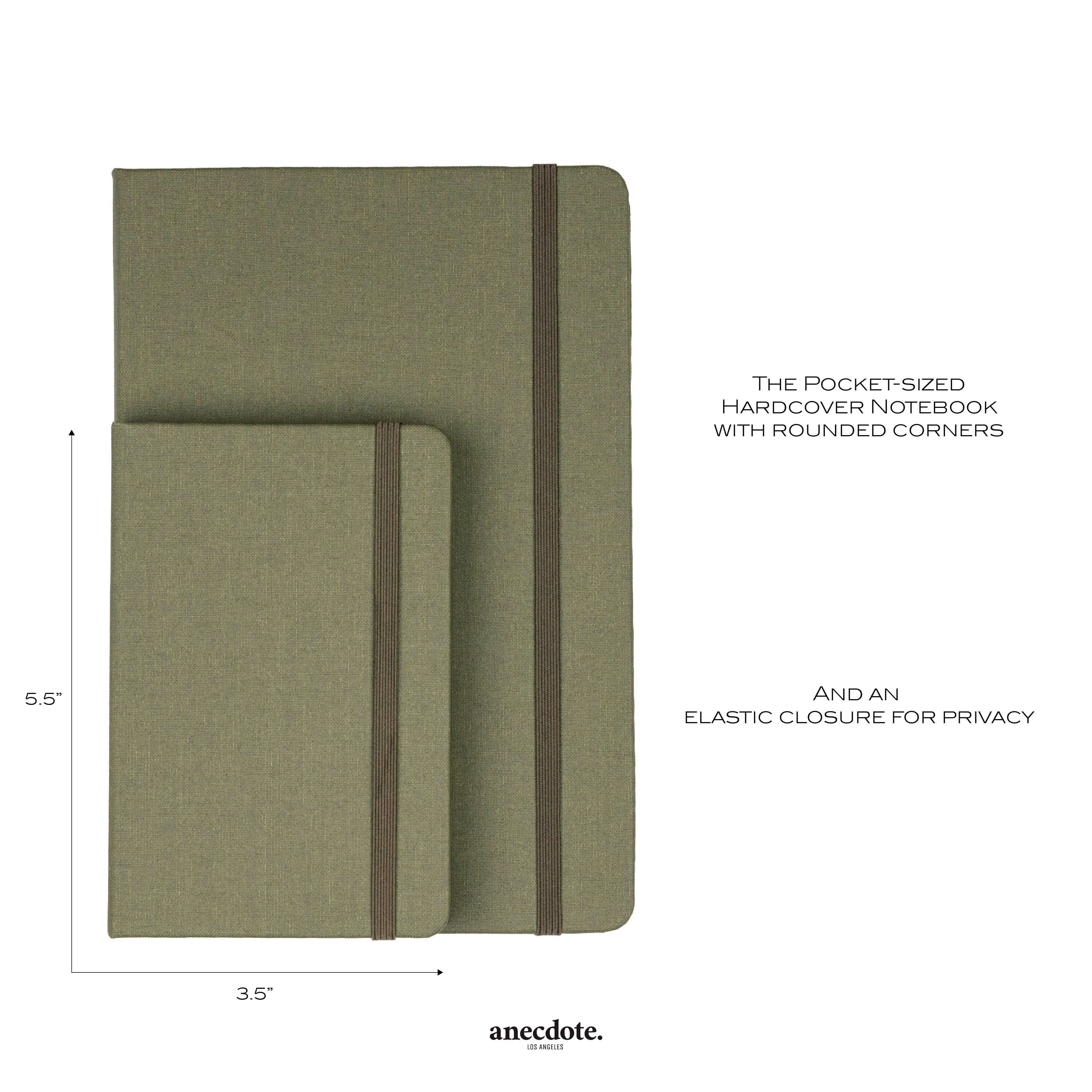 4 Color Options | Pocket-Sized Journal