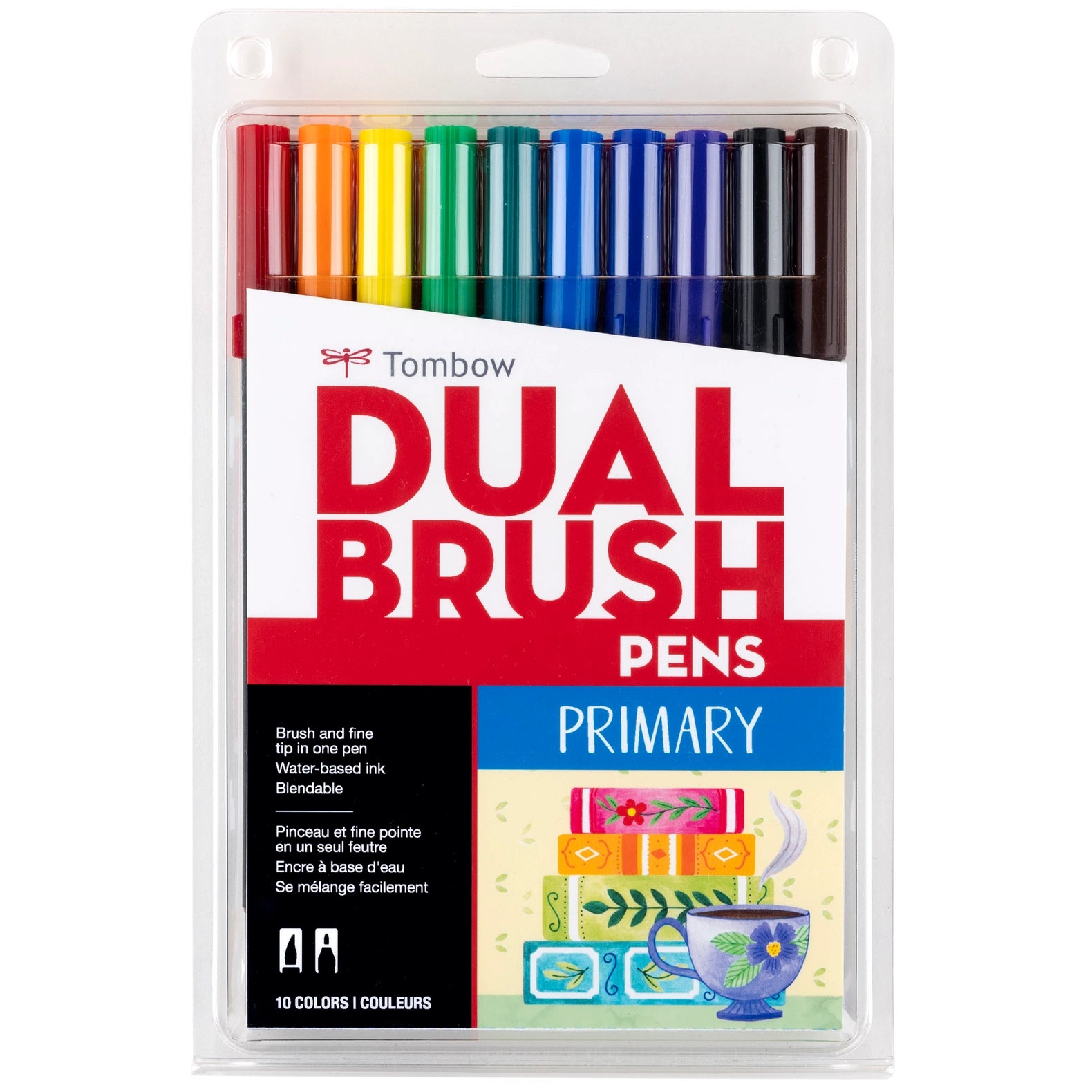 Primary Dual Brush Art Markers - 10 Pk