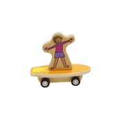 Surfer Kids & Dogs | Pullback Car