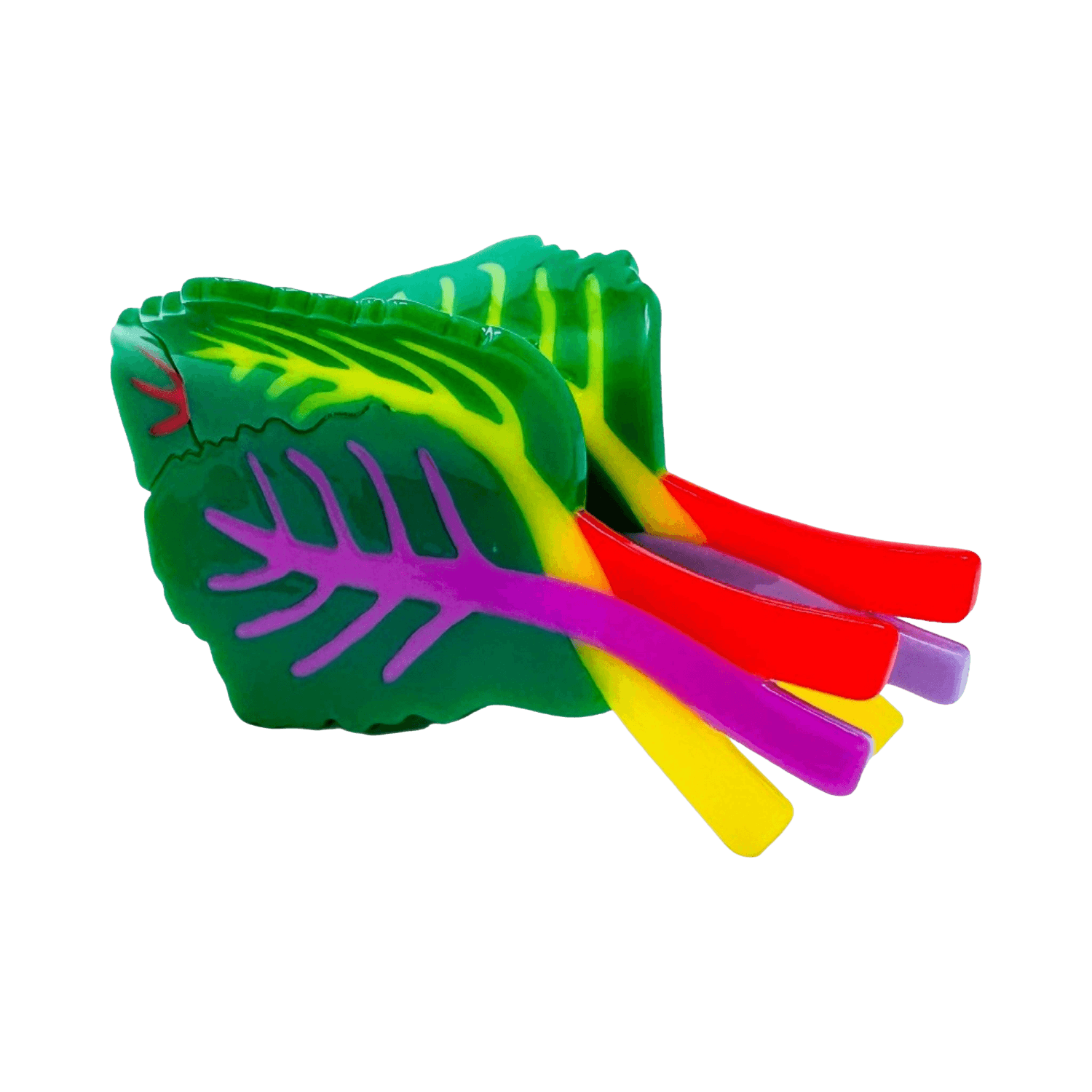 Colorful leaf-shaped hair claw clip