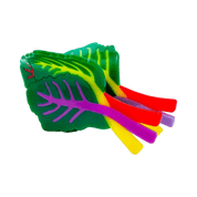 Colorful leaf-shaped hair claw clip