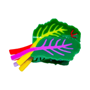 Colorful leaf-shaped hair claw clip