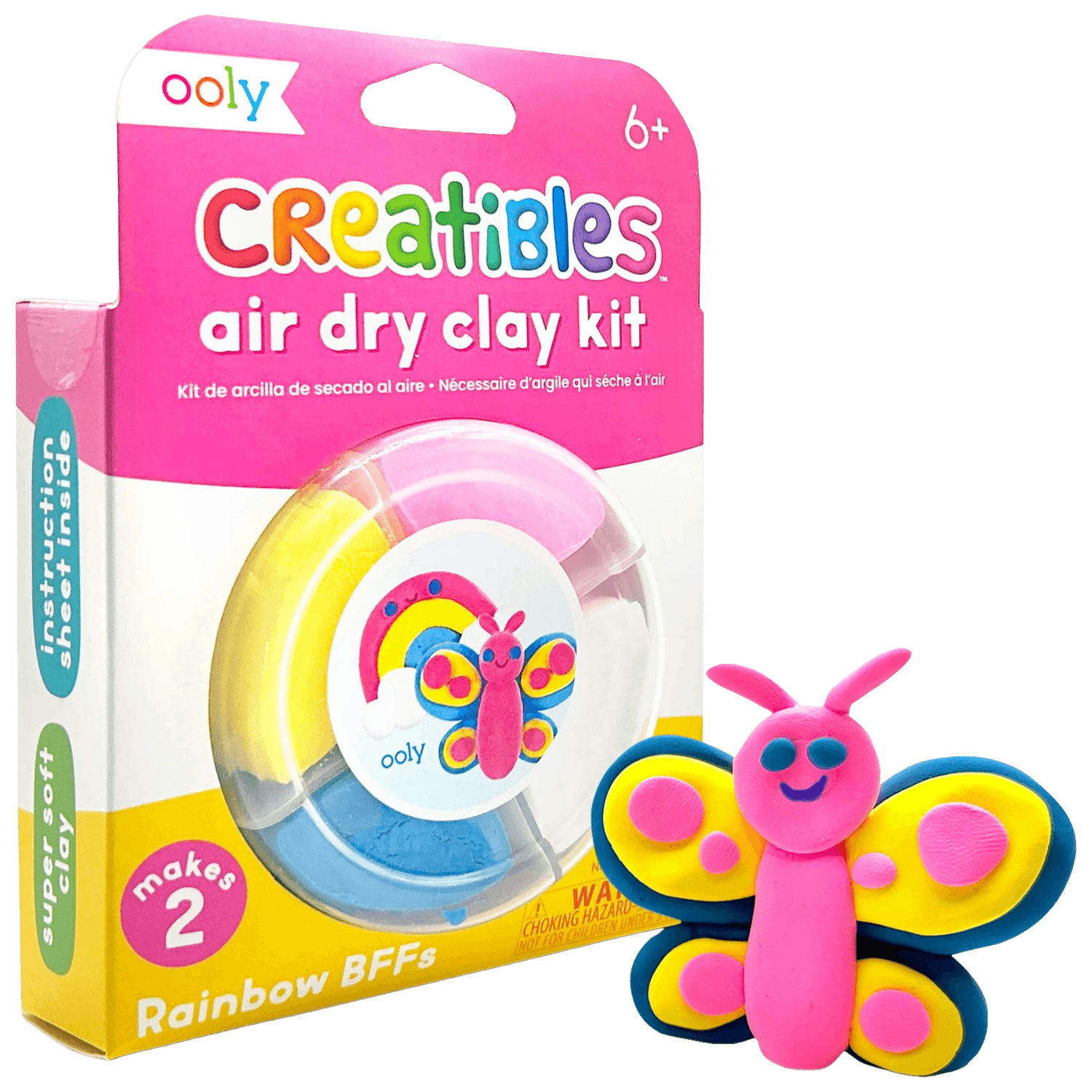 Rainbow Pals | Creatibles Air Dry Clay Kit