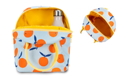 Oranges Organic Cotton Zipper Lunch Bag