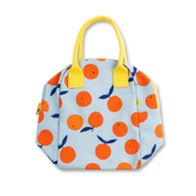 Oranges Organic Cotton Zipper Lunch Bag