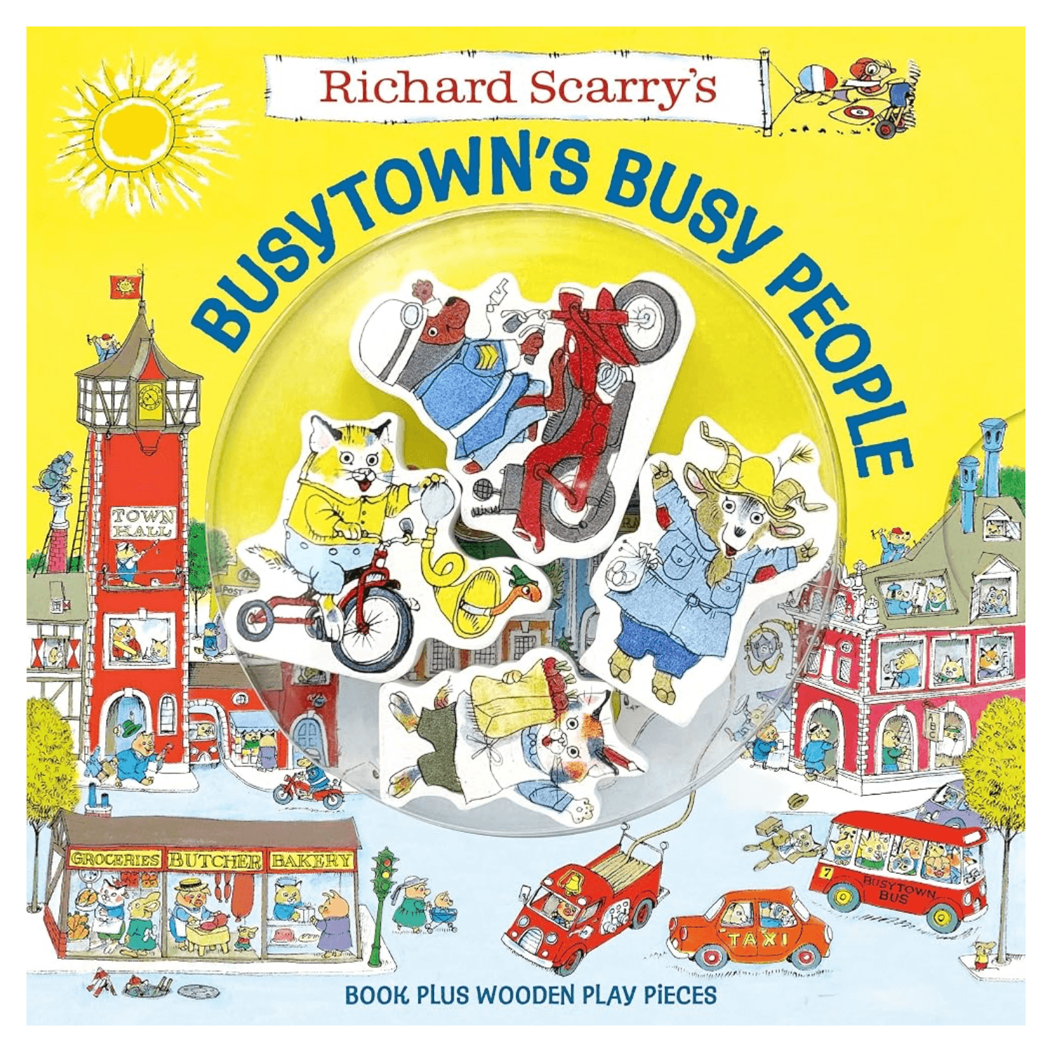 Richard Scarry's Busytown's Busy People: Plus Wooden Play Pieces