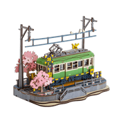 Sakura Tram | DIY Wooden Puzzle