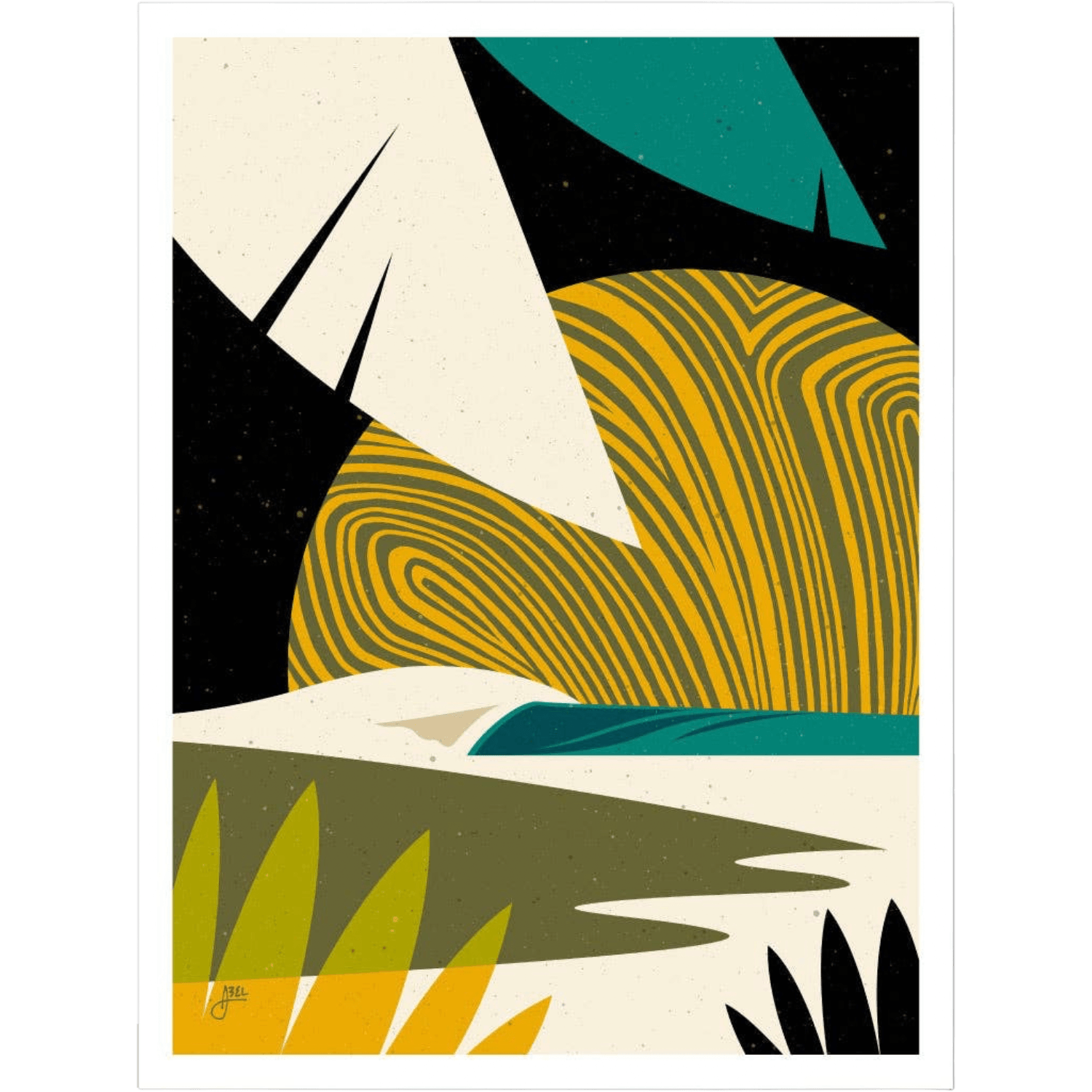 Sea Funk: Night | 9" x 12" | Art Print
