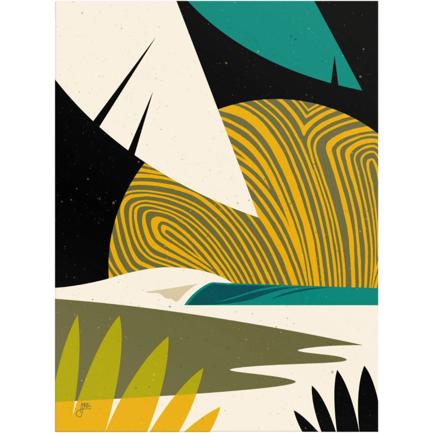Sea Funk: Night | 9" x 12" | Art Print