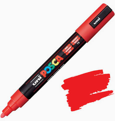 Posca Marker Medium Red