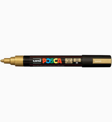 Posca Marker Medium Gold