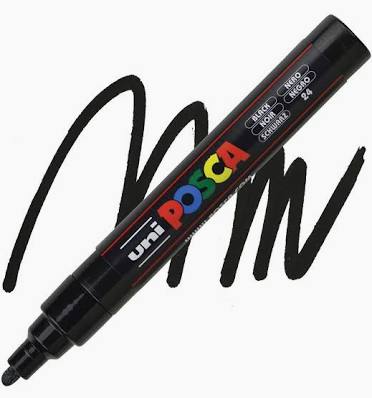 Posca Marker Medium Black