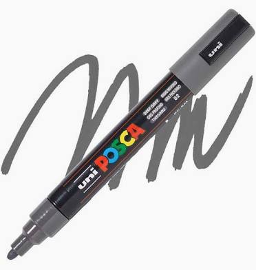 Posca Marker Medium Grey