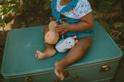 Plush  Snail Rattle: White