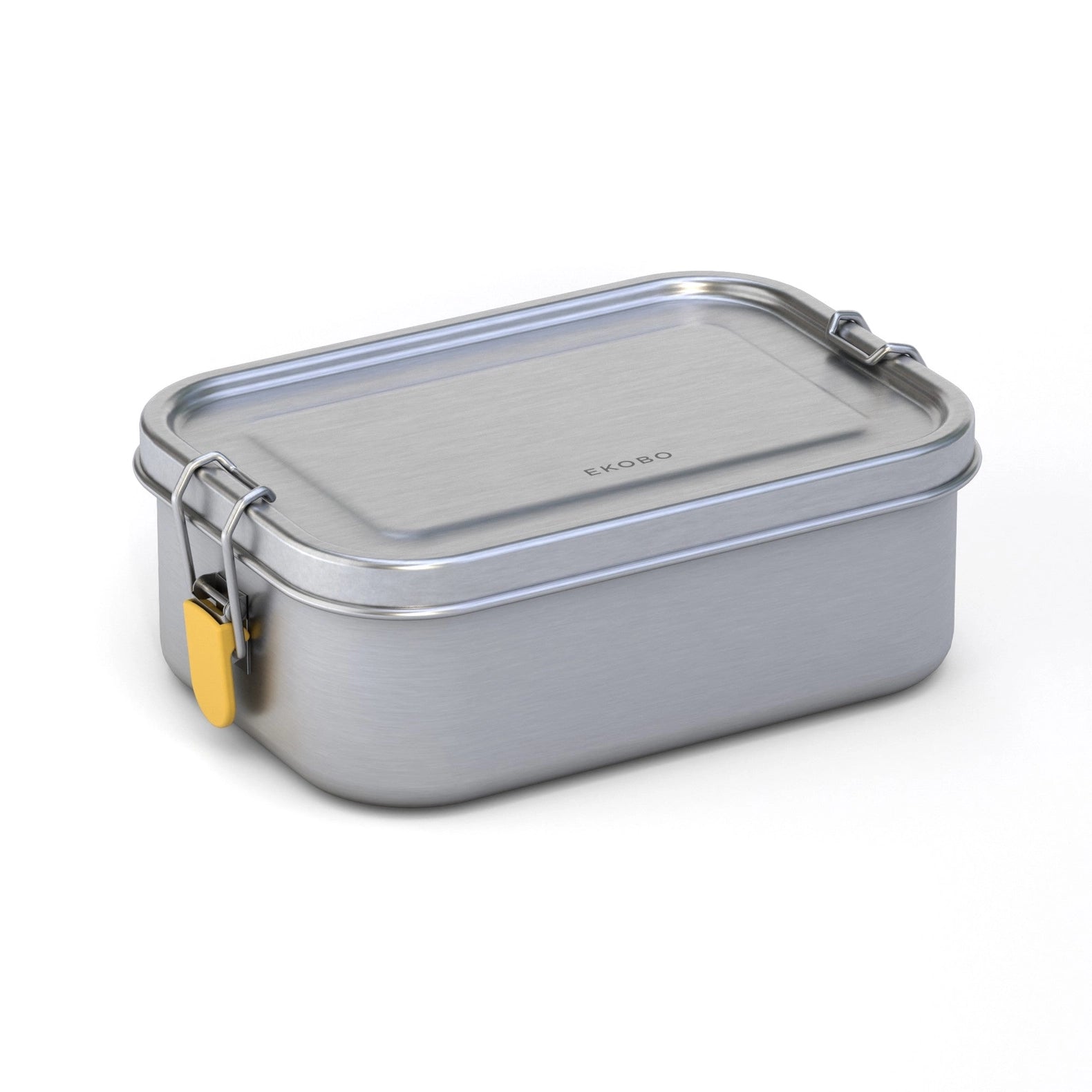 Stainless Steel Lunch Box with Heat Safe Insert - Yellow
