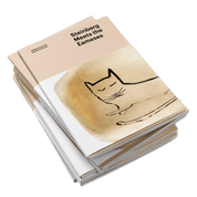 Book titled 'Steinberg Meets the Eameses' with a cat illustration on the cover.