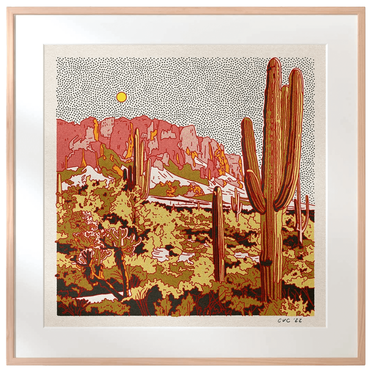 Superstition Mountains | 12" x 12" | Art Print