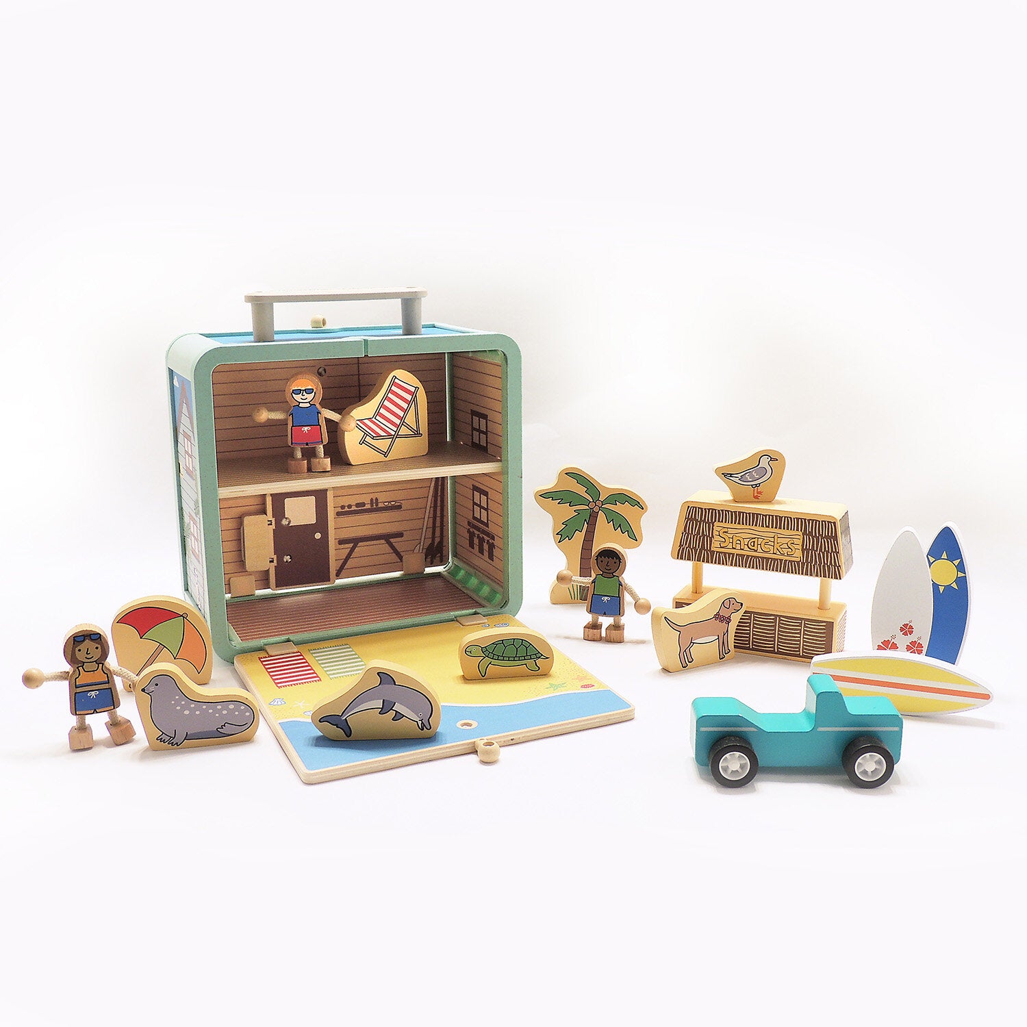 Surf Shack, Eco Friendly Magnetic Wood Toy