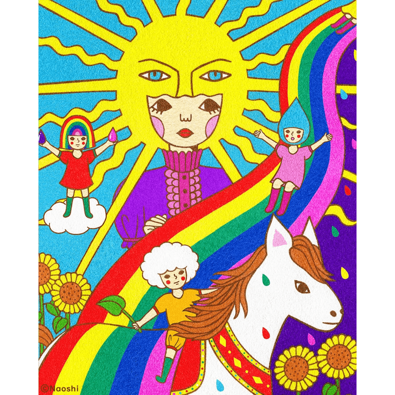 Tarot, The Sun | 8" × 10" | Art Print