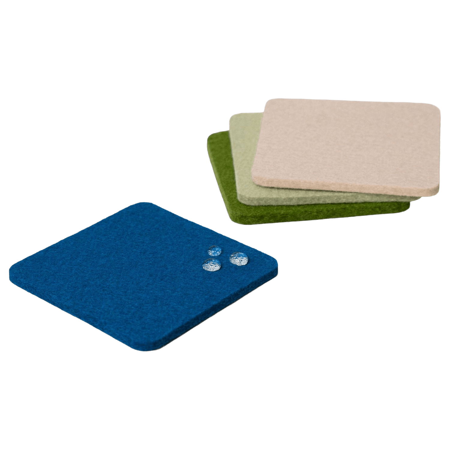 Terrain Square | Bierfilzl Merino Wool Coaster Set
