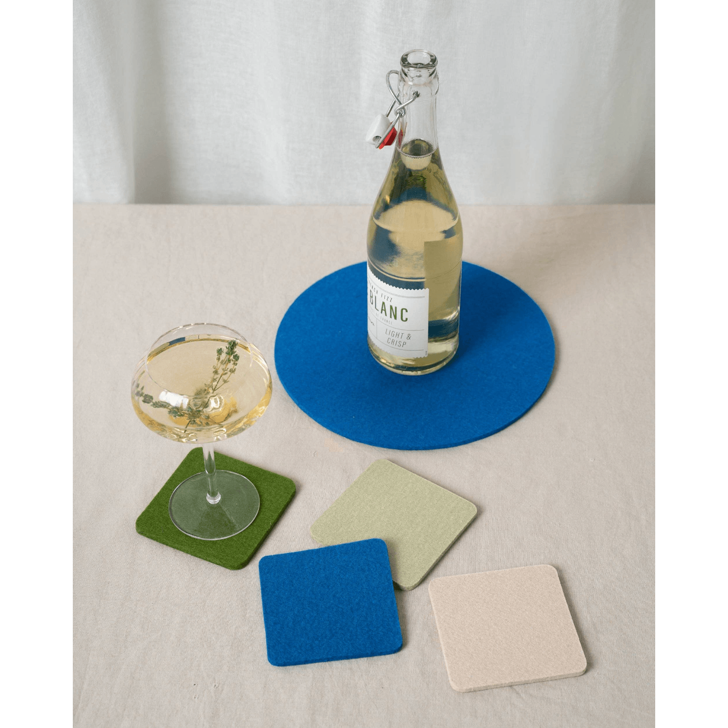 Terrain Square | Bierfilzl Merino Wool Coaster Set