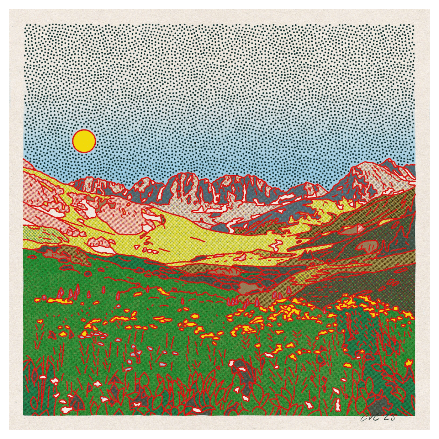 The American Basin | 12" x 12" | Art Print