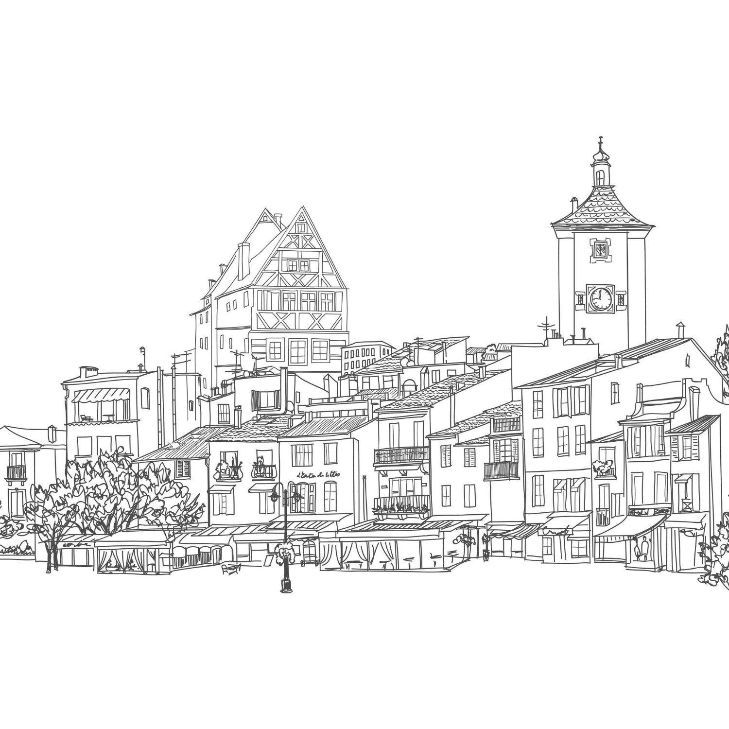 The Mediterranean | Coloring Book