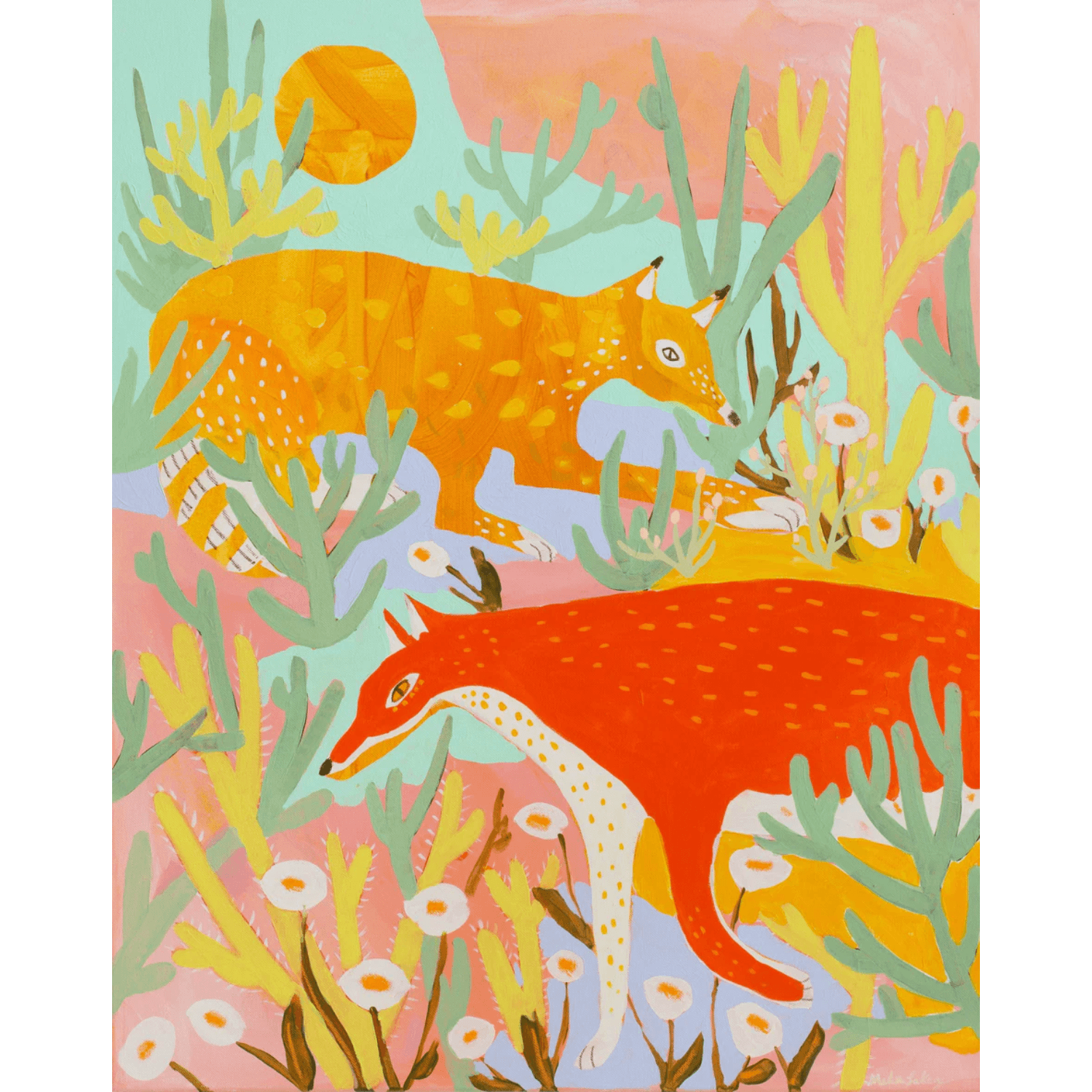 They Liked to Sit Among the Flowers | Multiple Sizes | Art Print