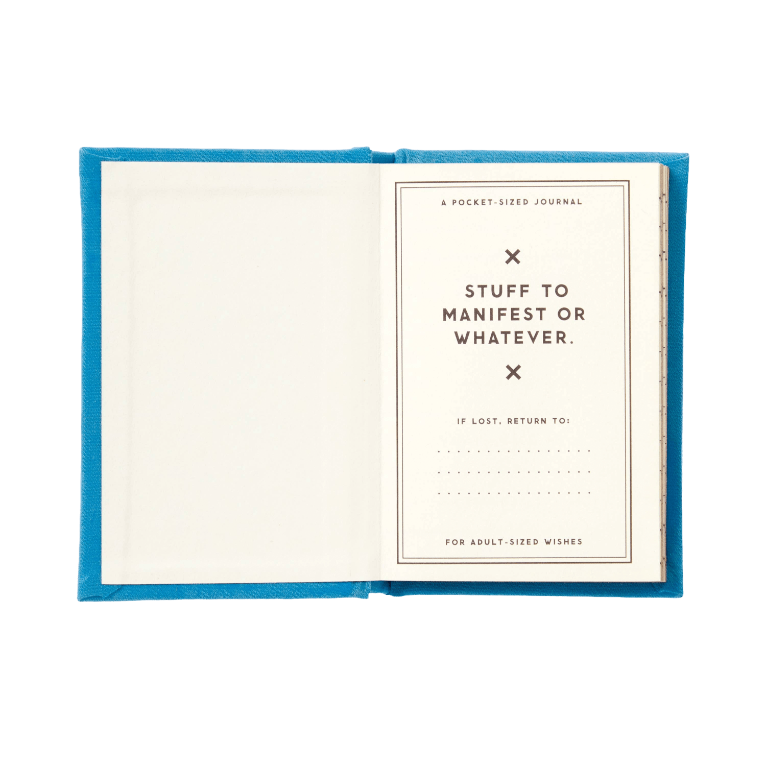 Open notebook with text.