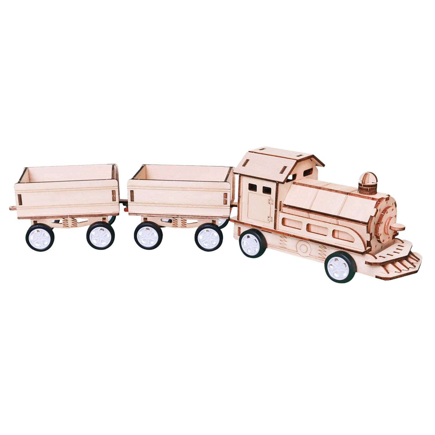 Wooden model train set 