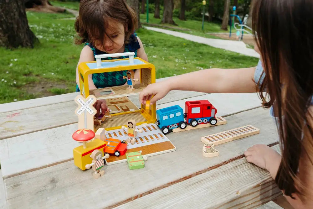 Train Station Suitcase Series Magnetic Wood Toy