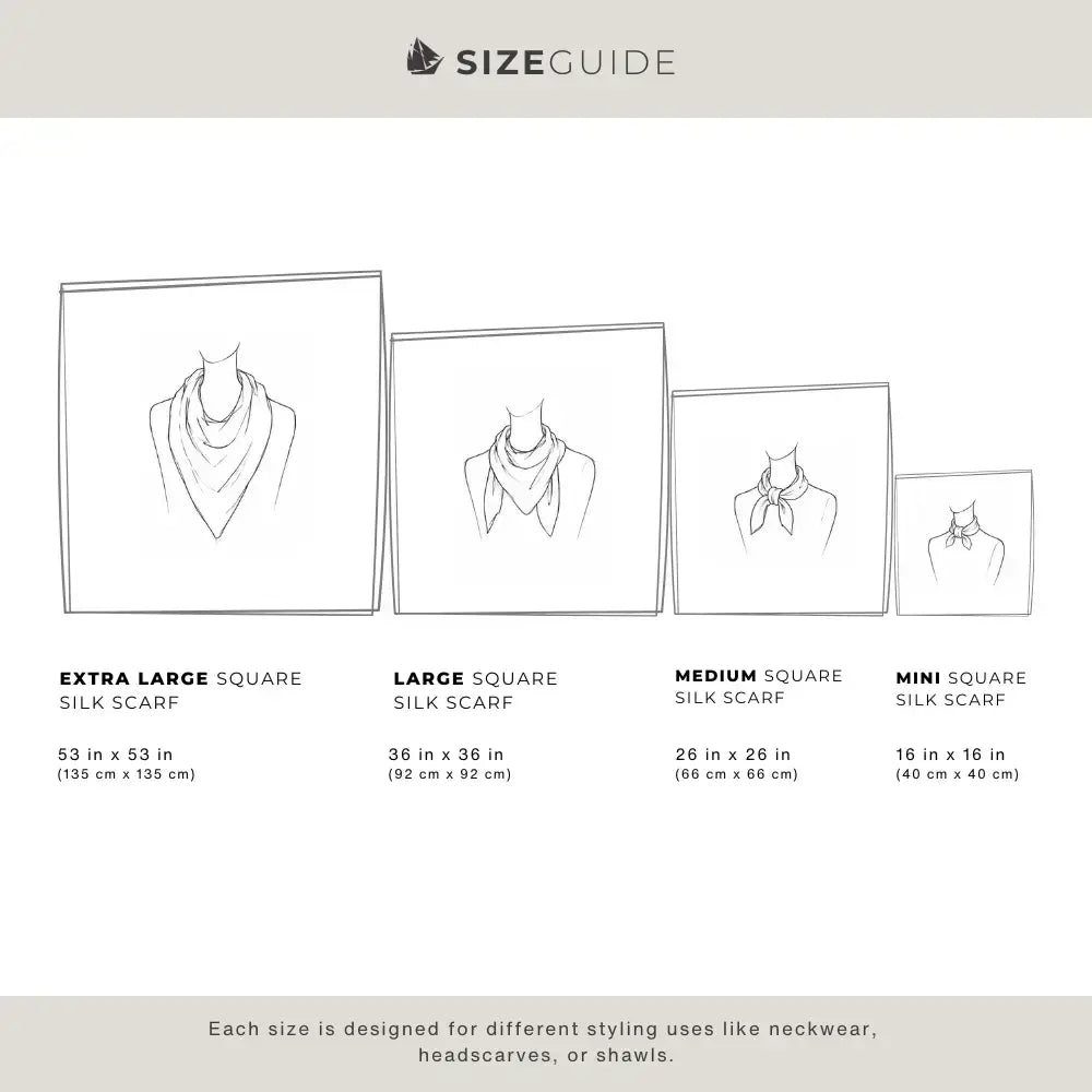 Botanical Colorblock | 100% Silk Scarf