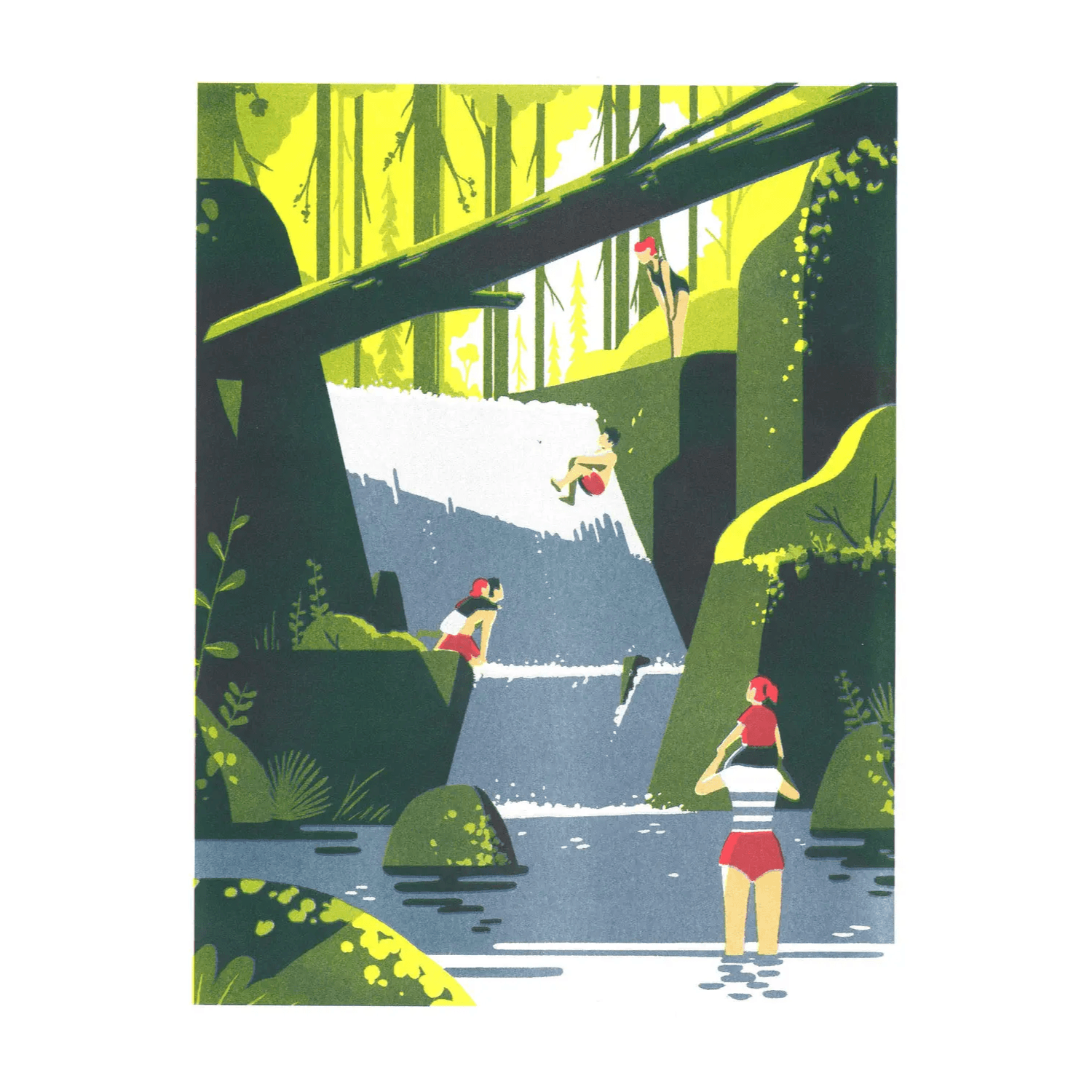 Waterfall | Art Print | Tom Haugomat A3 Poster