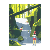 Waterfall | Art Print | Tom Haugomat A3 Poster