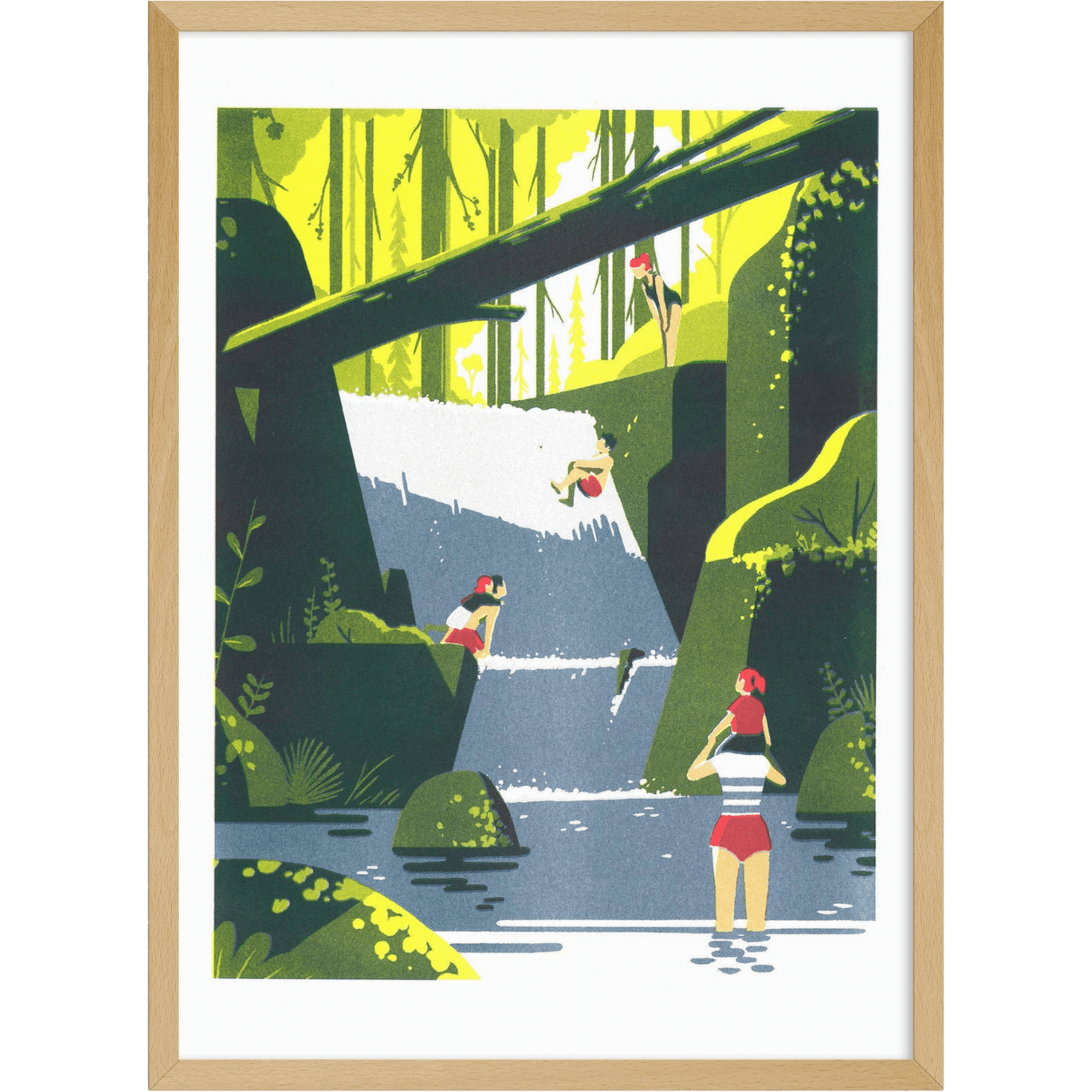 Waterfall | Art Print | Tom Haugomat A3 Poster