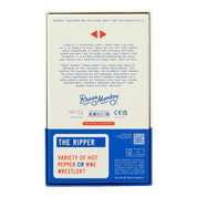Back of a product box with text and branding, featuring the brand 'Brass Monkey' and product name 'The Ripper'.