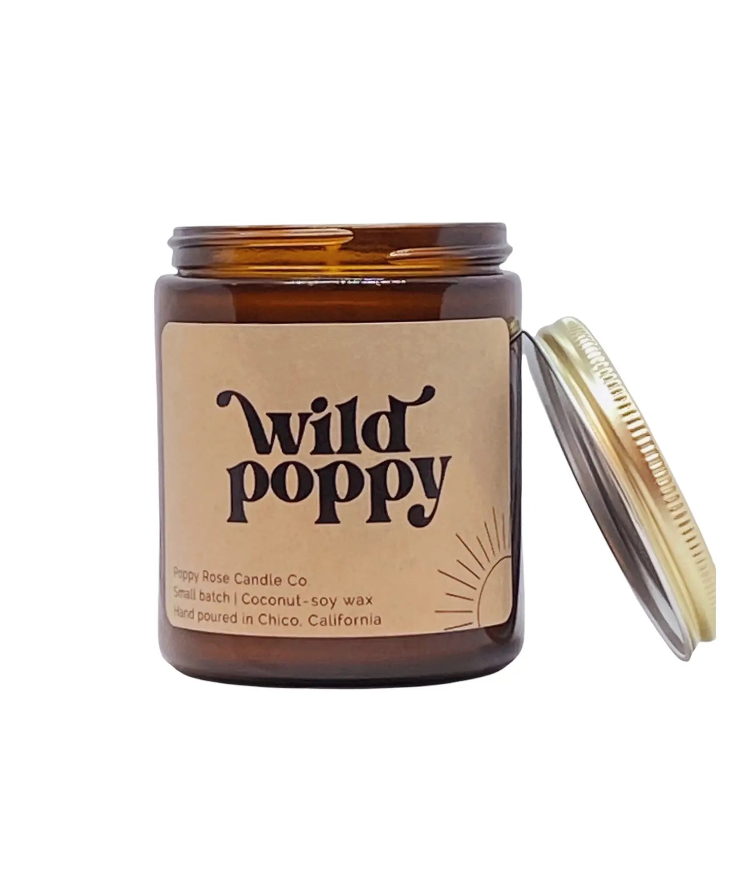 Wild Poppy Handpoured Coconut Wax Candles
